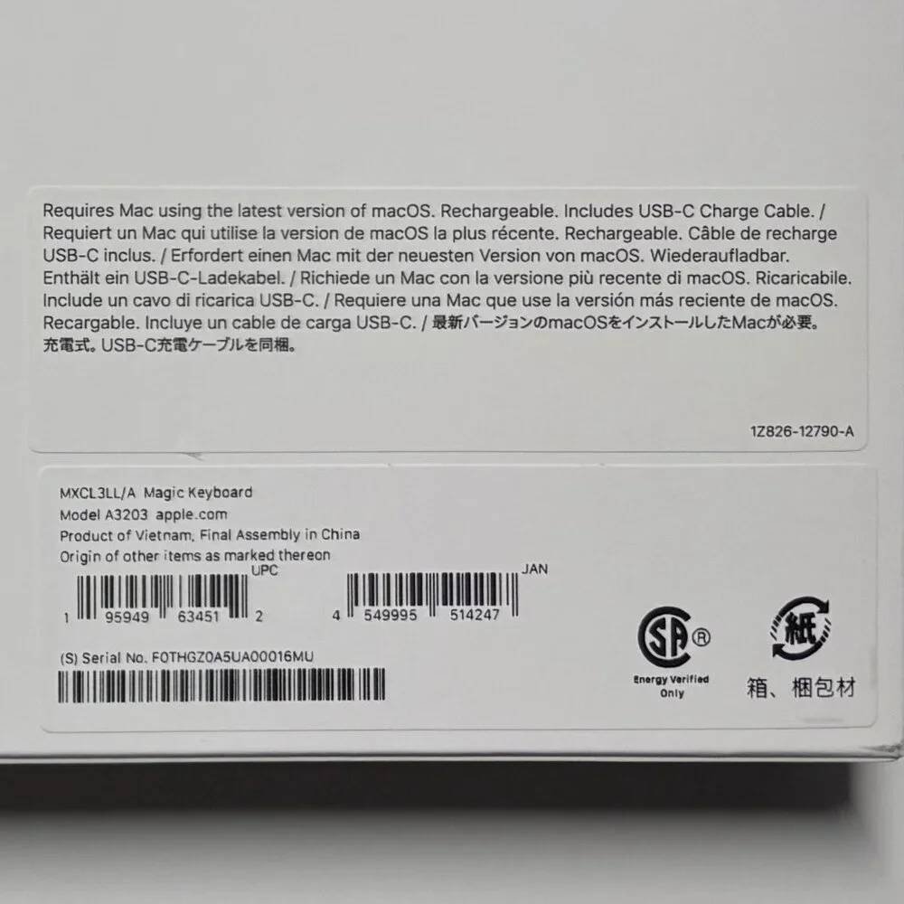 Apple Magic Keyboard (USB–C) - US English